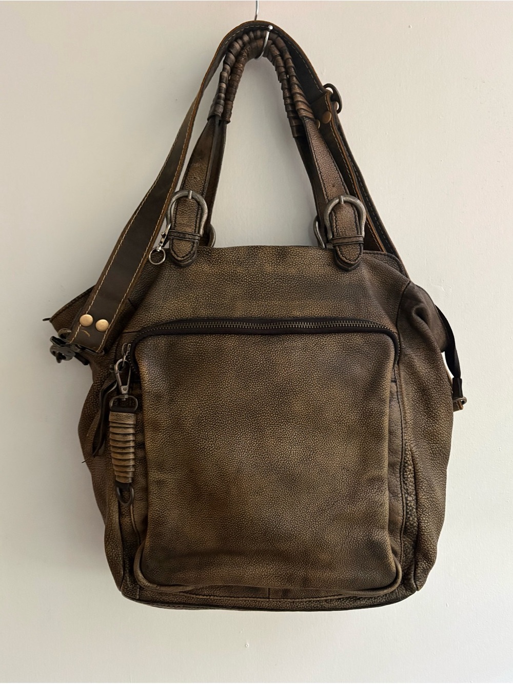 We The Free Rover Leather Tote in Bark🔥 Rare! free people - Picture 13 of 16